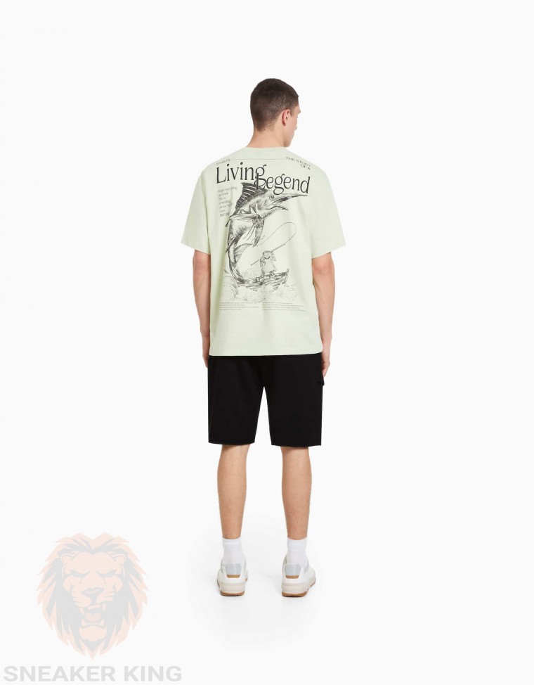 Шорти карго Bershka black cargo short